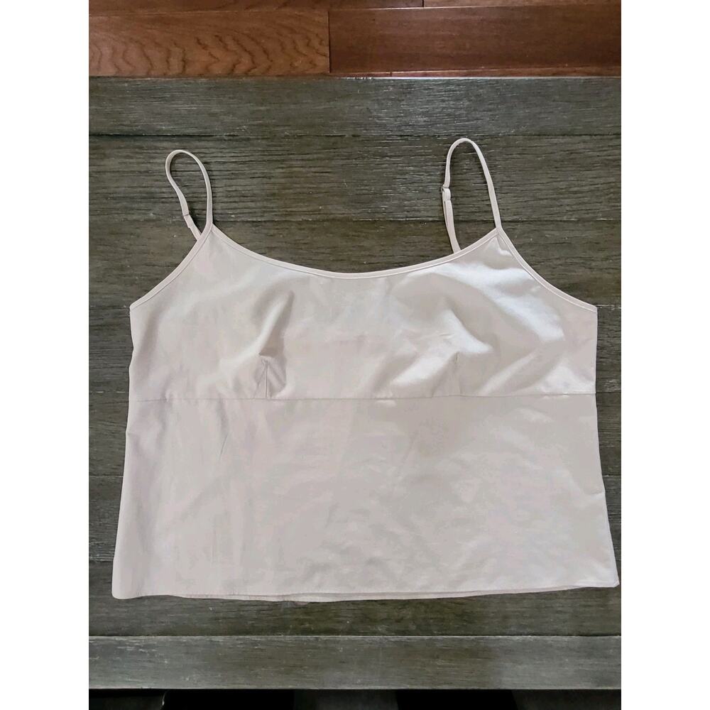 Narciso Rodriguez Design Nation Womens Top Size L Ivory Cami Spaghetti Strap